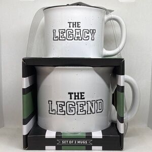 Father and Son Legacy and Legend Ceramic Mug Set NIB